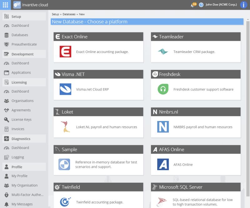 Main Dashboard Invantive Cloud - Dark Images - Incredible Full HD Collection