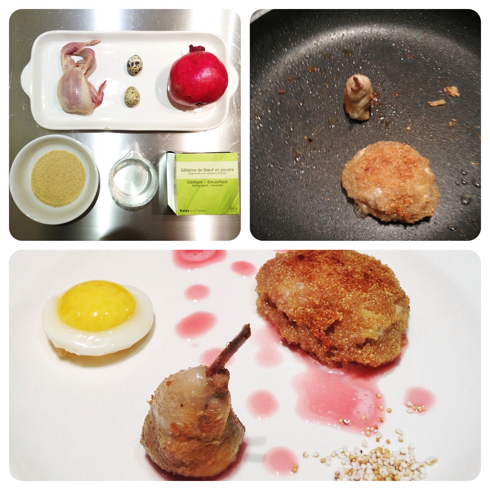 quaglia amaranto melograno