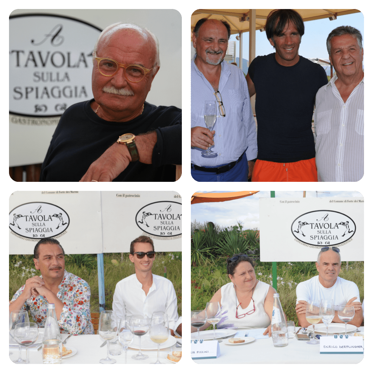 a tavola sulla spiaggia