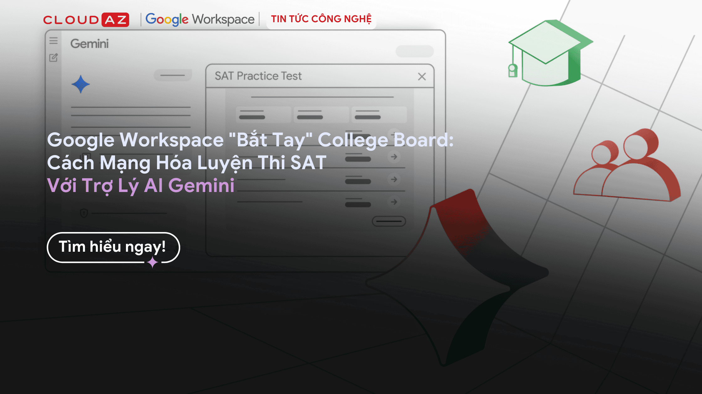 Công nghệ luyện thi SAT online tích hợp AI.