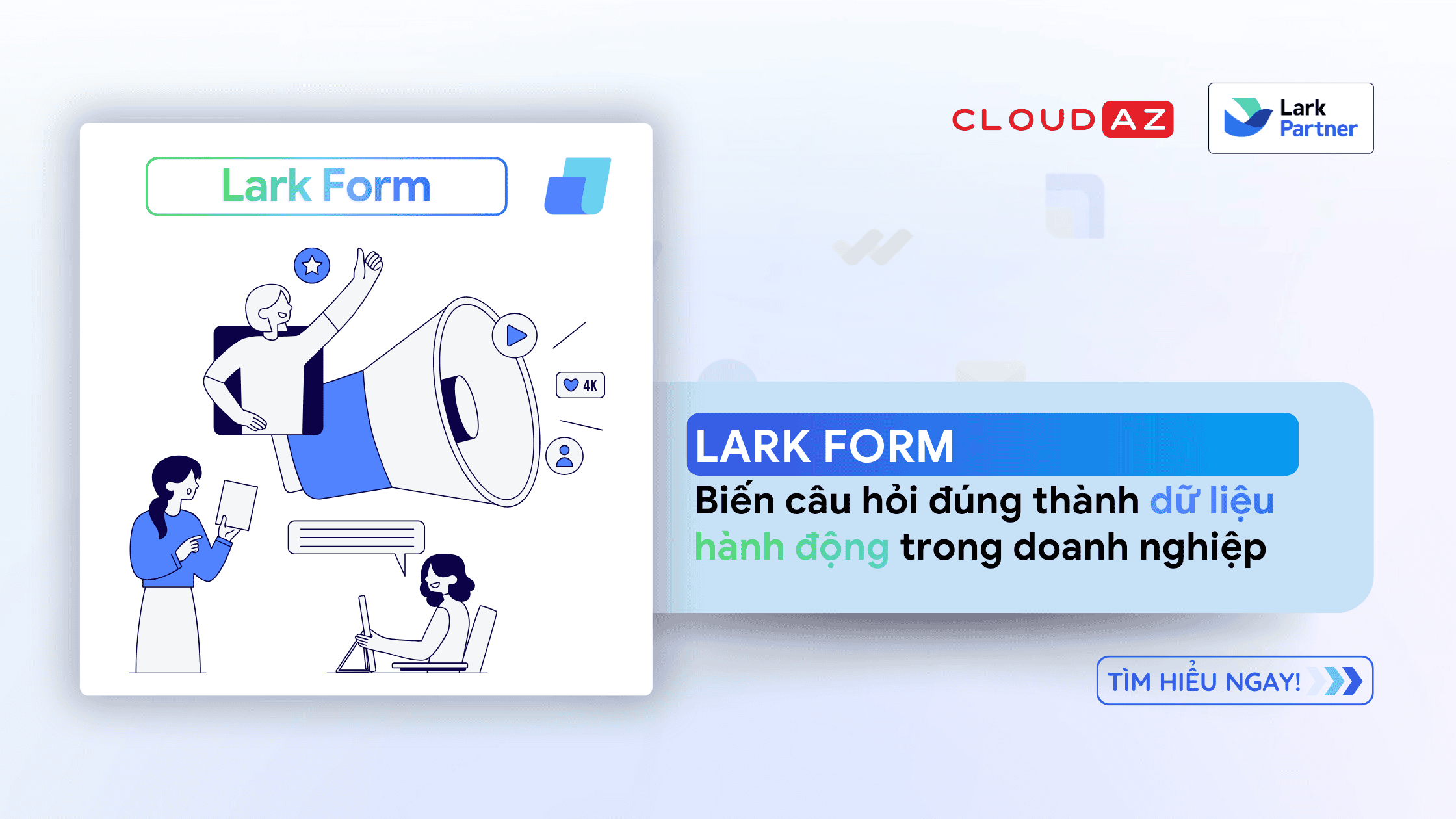Công cụ Lark Form giúp biến câu hỏi thành dữ liệu hành động, tối ưu quy trình doanh nghiệp, dễ dàng thu thập và phân tích thông tin.