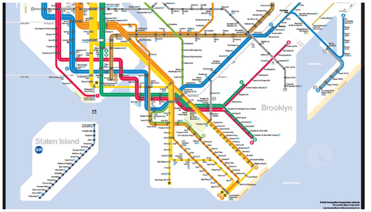 Nyc Subway Map MTA Launches First Real Time Digital Subway Map 6sqft