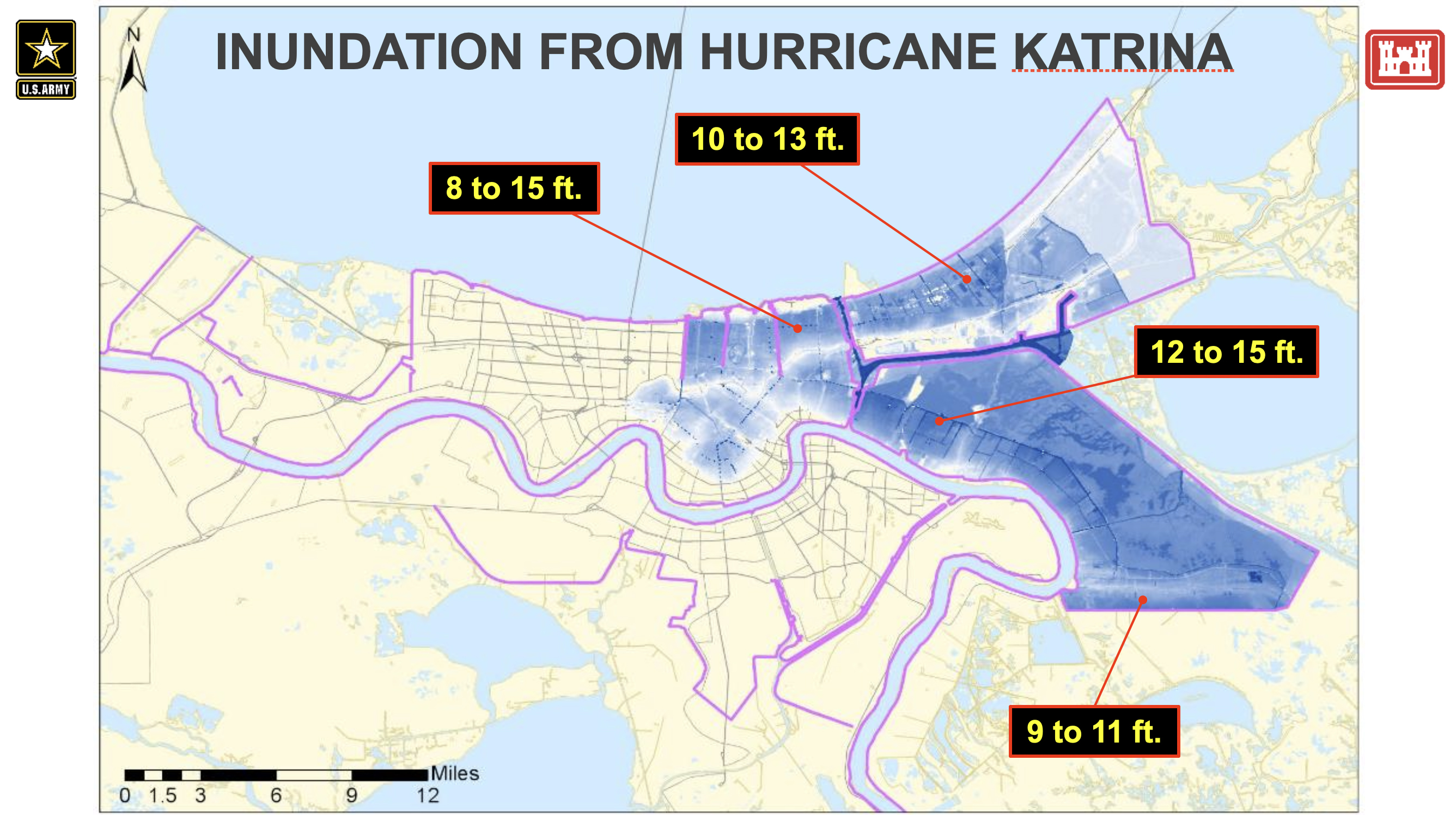 Hurricane Katrina Flood Damage Map 