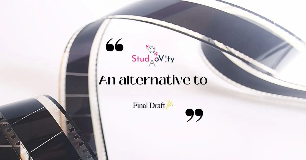 Studiovity and alternative to Finaldraft
