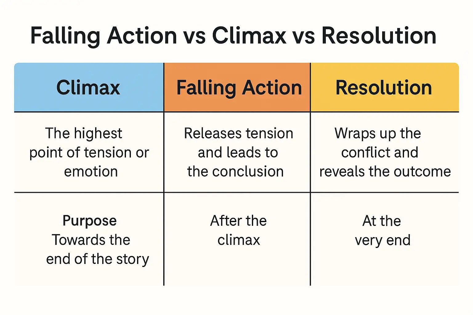 What is falling action