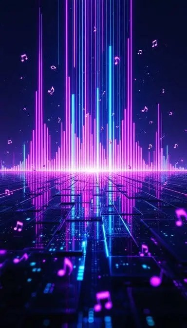 City night scene representing ambient sound design in film