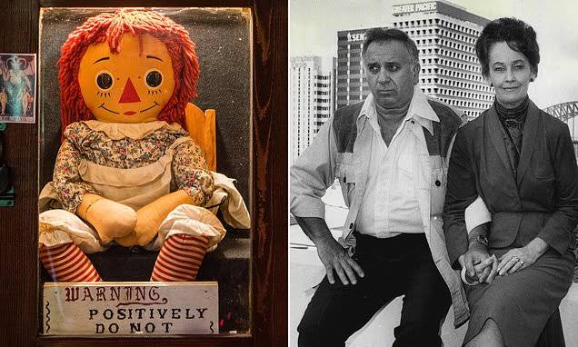 paranormal investigators Ed and Lorraine Warren and Annabelle Doll