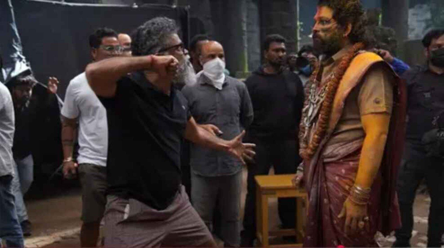 Behind the Scenes: Pre-Production Planning in Allu Arjun’s Action Movies with director rehearsing action scene