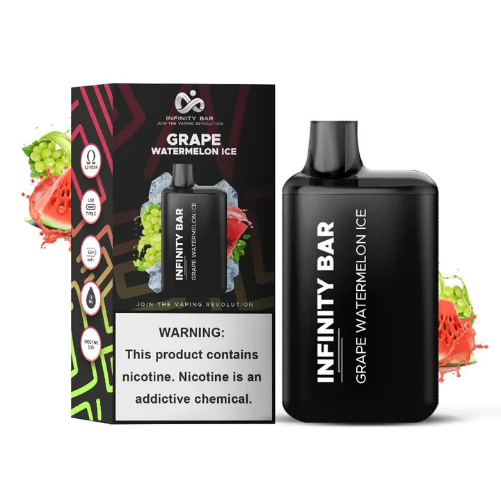 INFINITY BAR GRAPE WATERMELON ICE 5K PUFFS DISPOSABLE