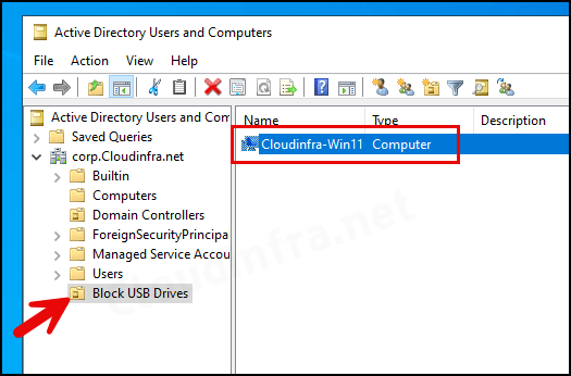 Block usb drives using group policy