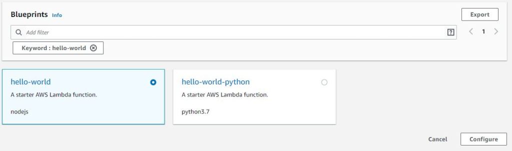 Run hello world lambda in 5 minutes