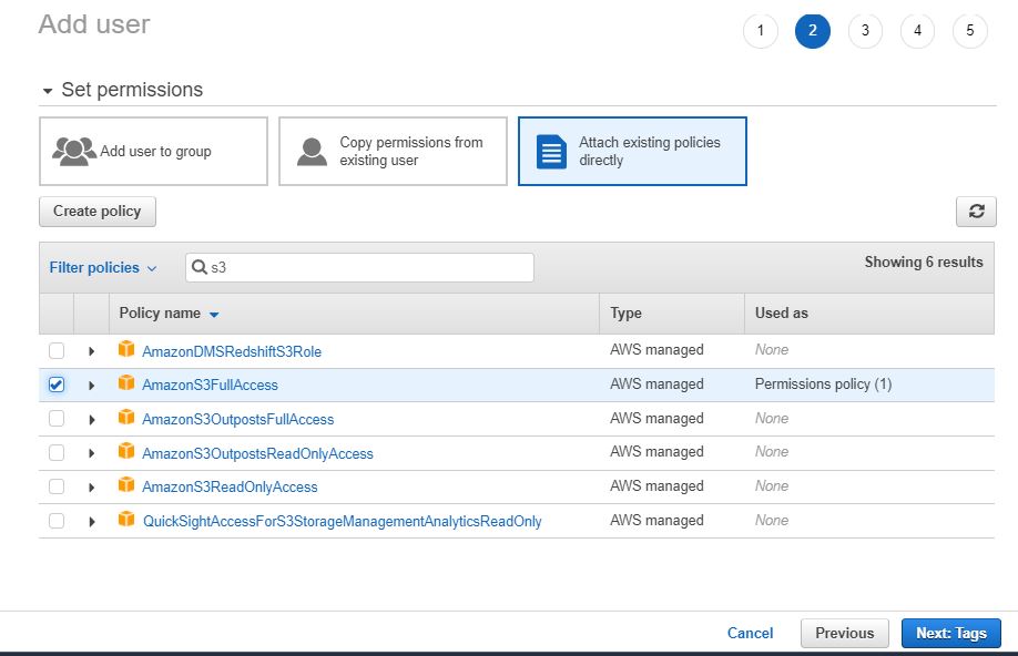 How to create an IAm user in aws step by step 6
