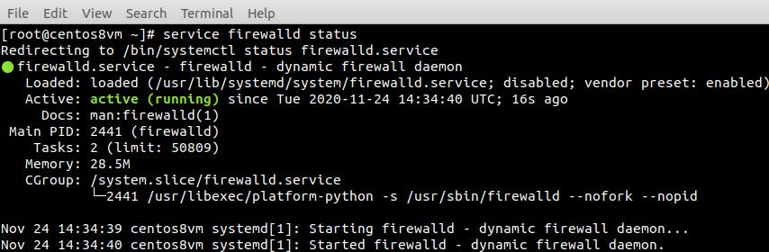 How To Start stop disable Firewall On Centos 8 Using CLI update 2021 