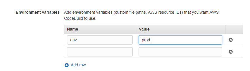 environment variables