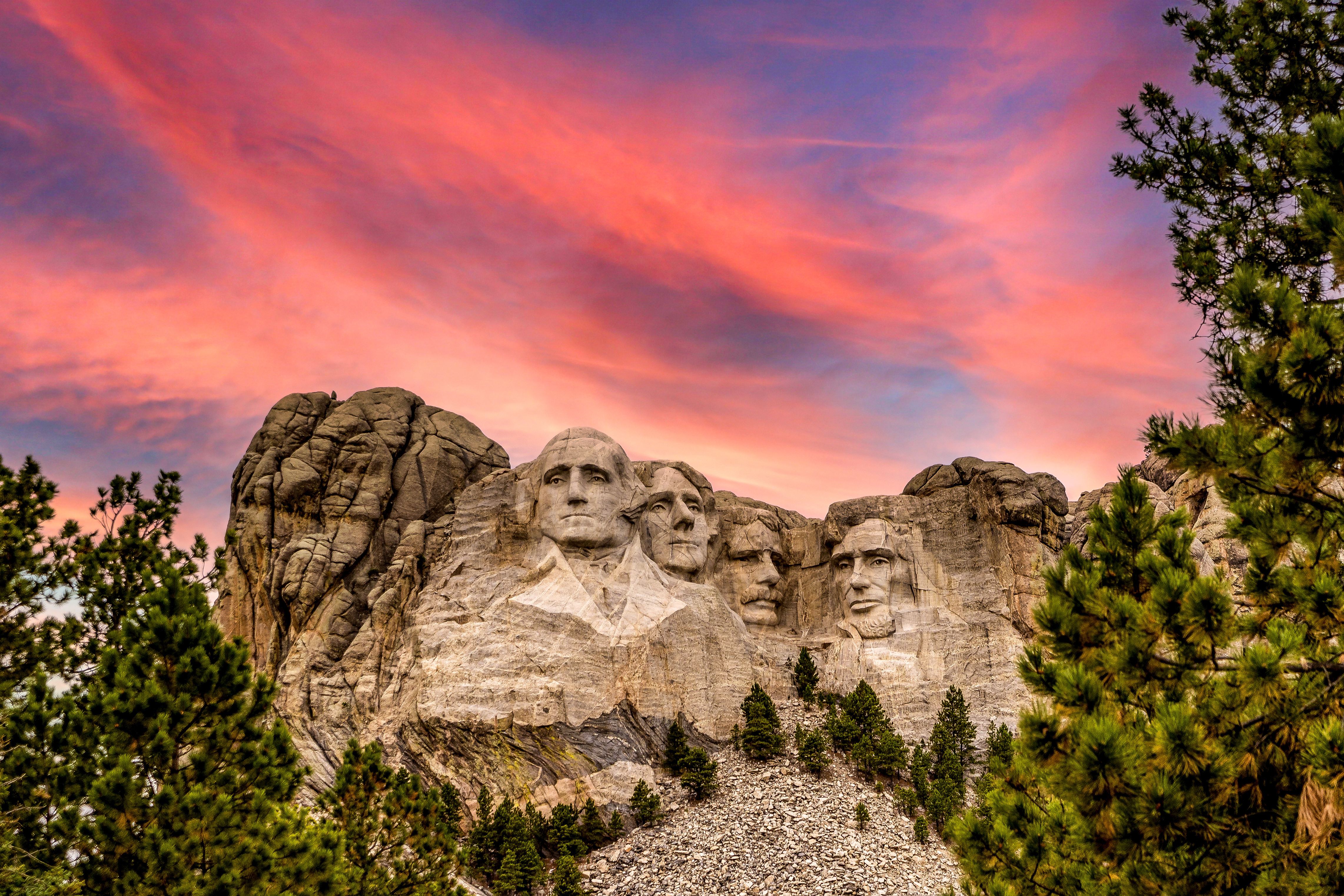 Mount Rushmore in Black Hills near Cloud Nine Camping