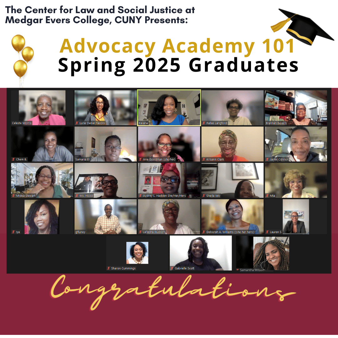 Advocacy Academy Class Picture Spring 2025