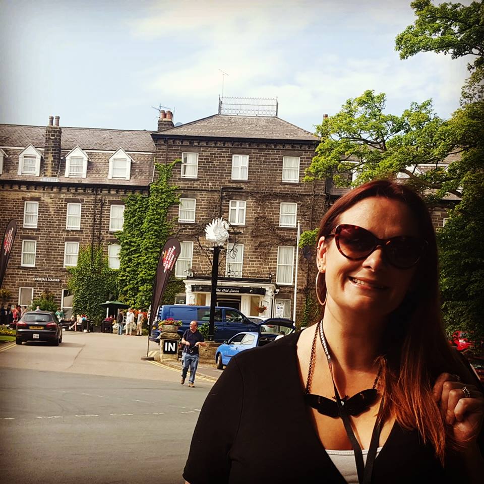 Me outside the Old Swan hotel where the festival takes place