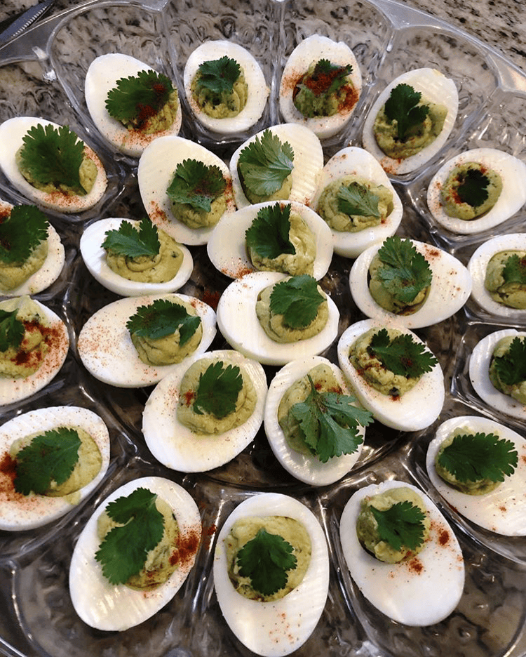 DEVILED GUAC EGGS
