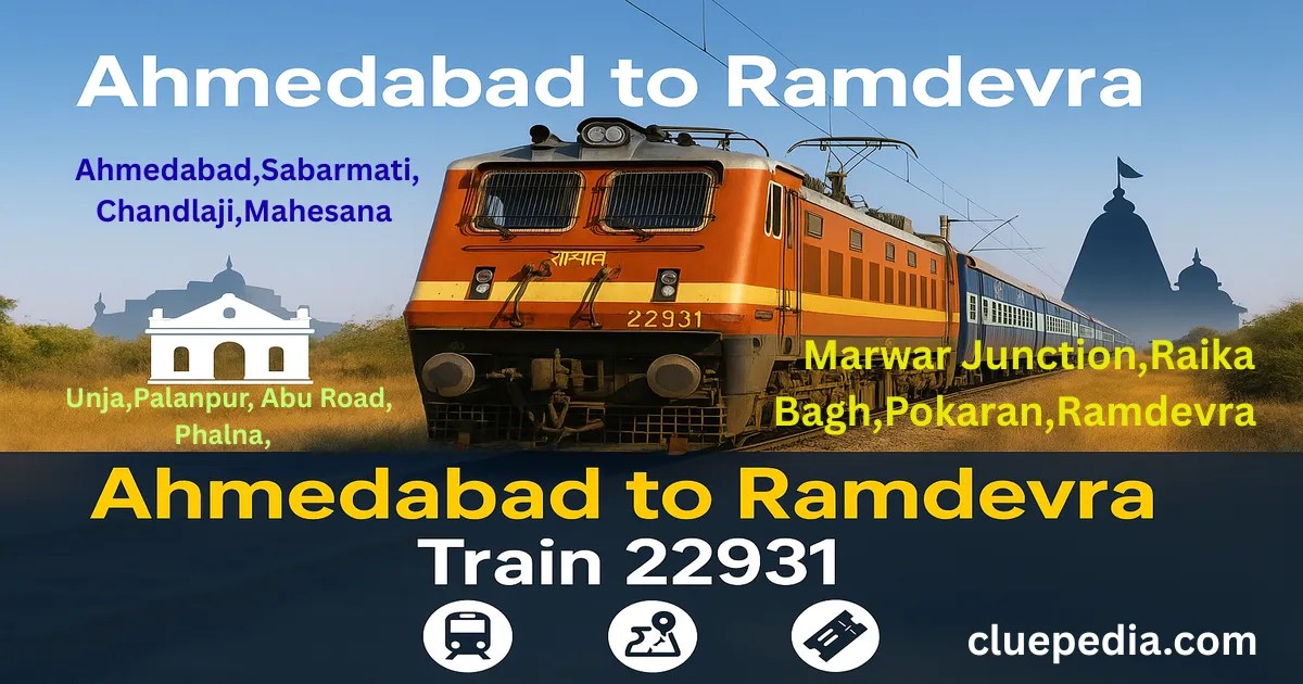 Ahmedabad to Ramdevra Train