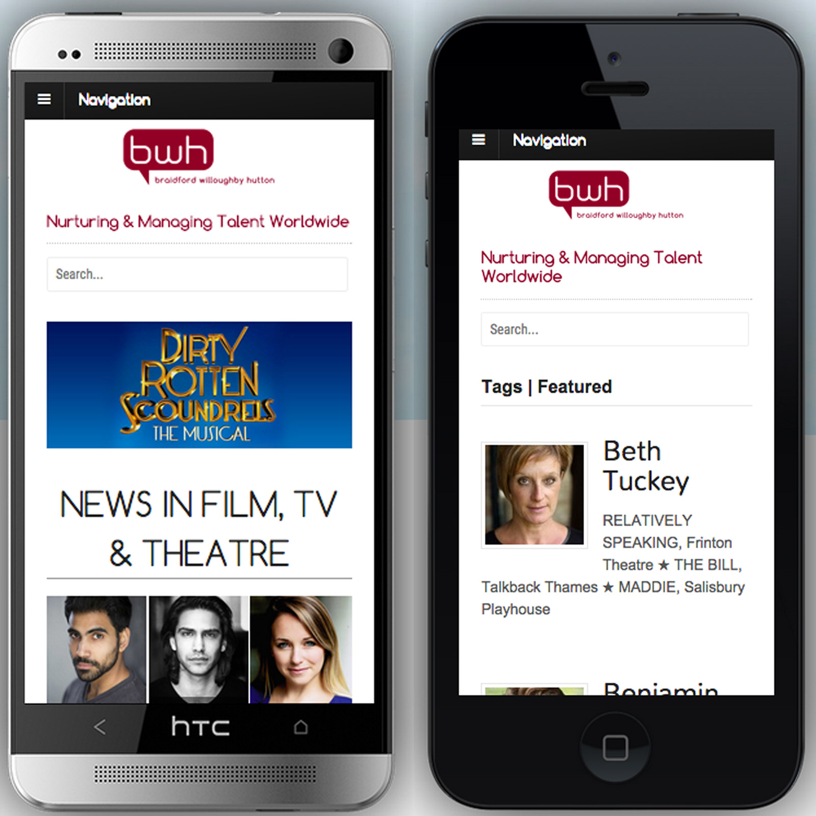 Cross-platform web design and mobile optimisation, BWH Agency