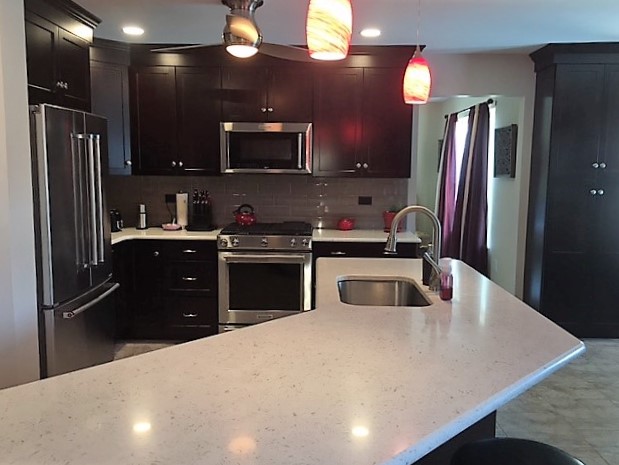 Espresso Shaker Style Kitchen completed by CMB