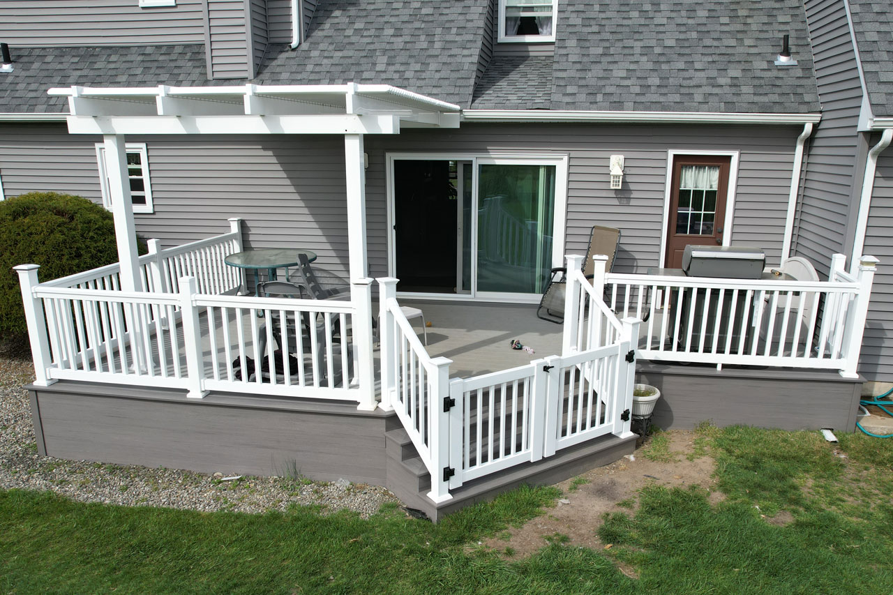 Timbertech Legacy Collection Espresso, RDI Railing completed by CMB