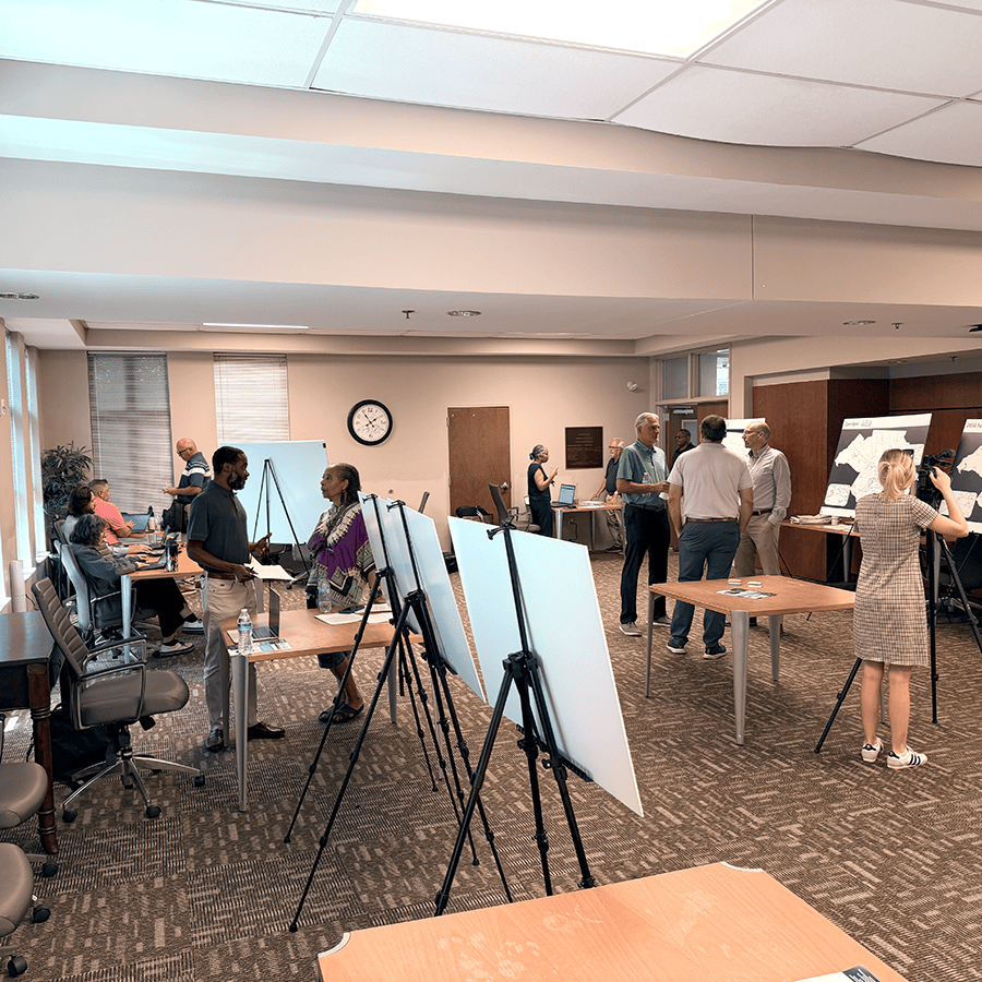 Attendees at an August 2026 public meeting on the Regional Freight Plan