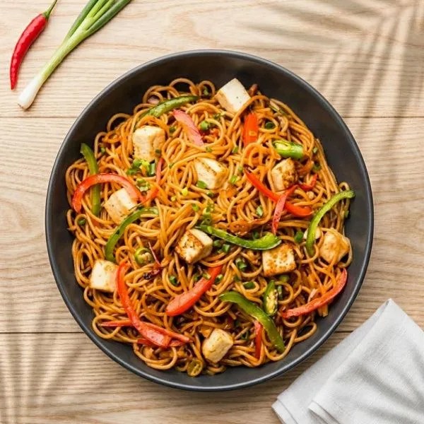 Paneer Noodles in chouparan