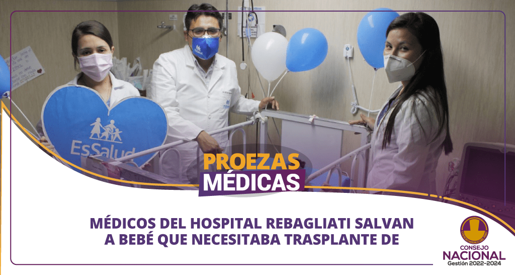 MÉDICOS DEL HOSPITAL REBAGLIATI SALVAN VIDA A BEBÉ DE NUEVE MESES QUE NECESITABA TRASPLANTE DE HÍGADO