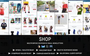 SHOP - Pacote de e-mail de compras responsivo