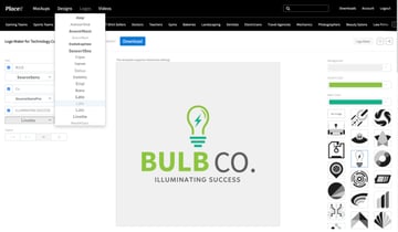 Personalize o logotipo do Text Placeit