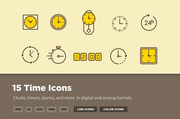 ícone de relógio digital