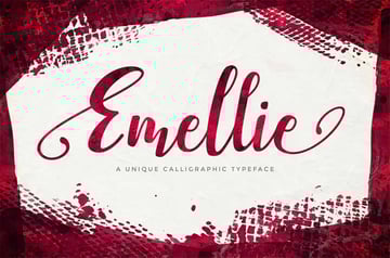 Fonte Emellie Script