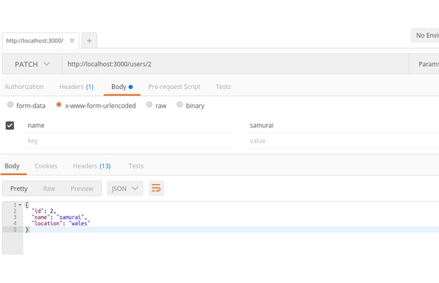 Solicitação de patch
