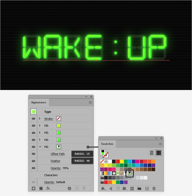 padrão de relógio digital