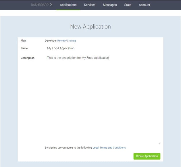 criar aplicativo em APILayer