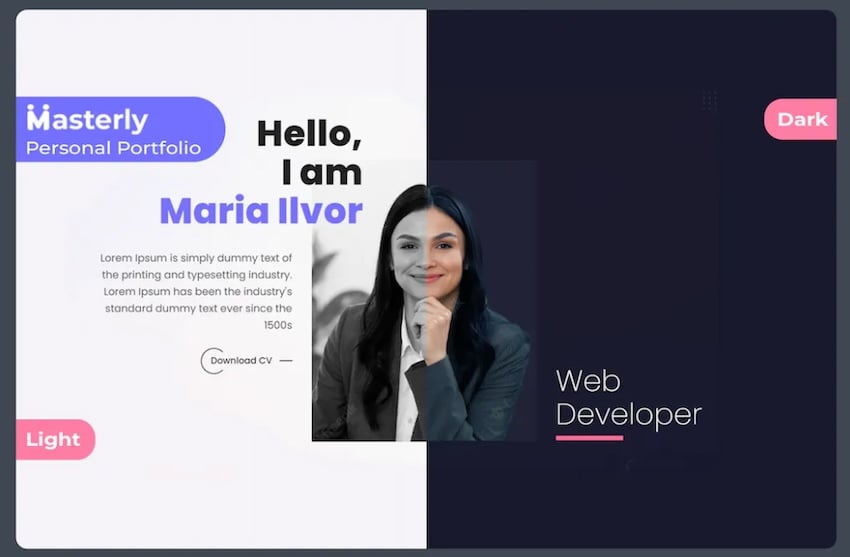 modelo de site estático magistral