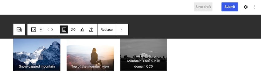 salvar um rascunho de padrão