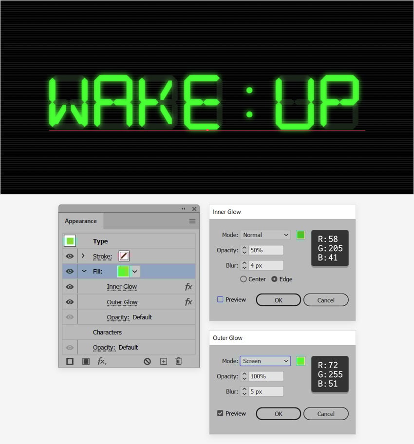 brilho do relógio digital