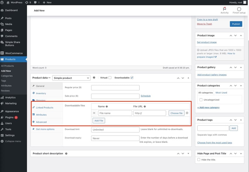 adicionando no arquivo 