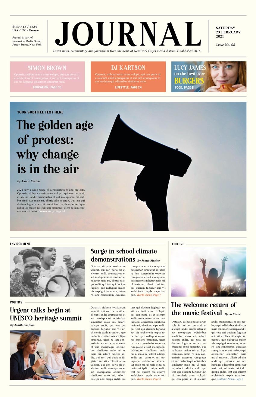 That trend has continued over t. How To Make A Newspaper Template In Indesign