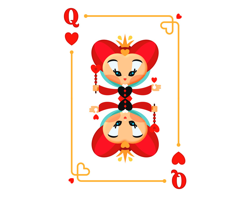 How To Create A Queen Of Hearts Playing Card With Affinity Designer