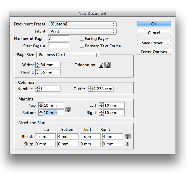 Get Yourself Noticed Create A Simple Business Card In Indesign