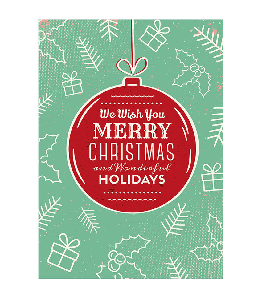 50 Stylish Festive Christmas Greetings Card Templates