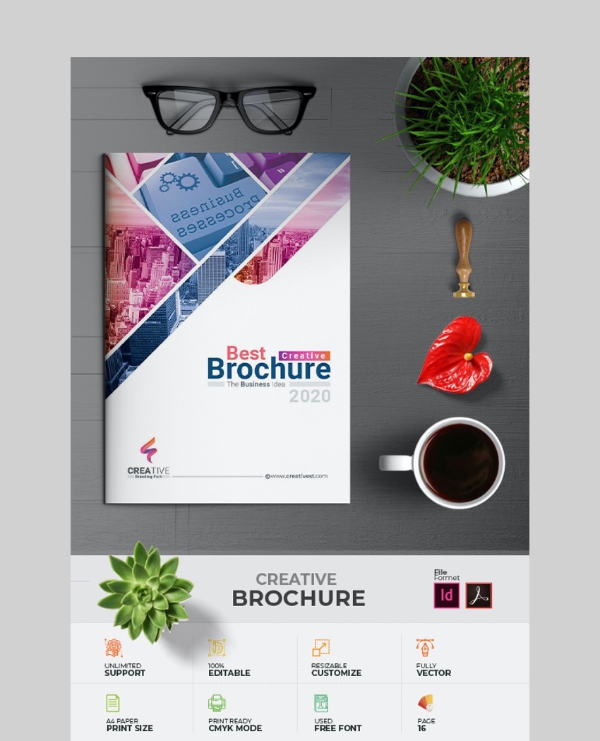 25 Best Business Brochure Template Designs Professional Pamphlets 2021