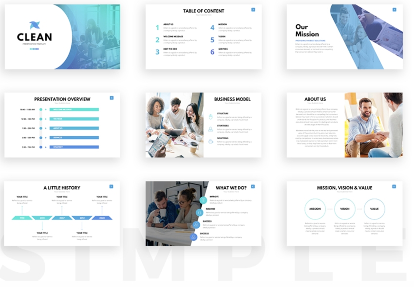 25 Free Simple Powerpoint Ppt Template Designs To Download For 2019