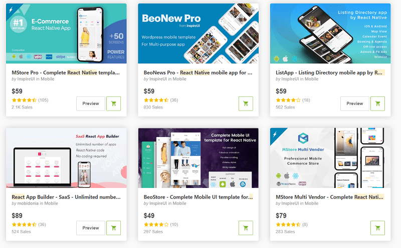 21 Best React Native App Templates Of 2020 Including 5 Free