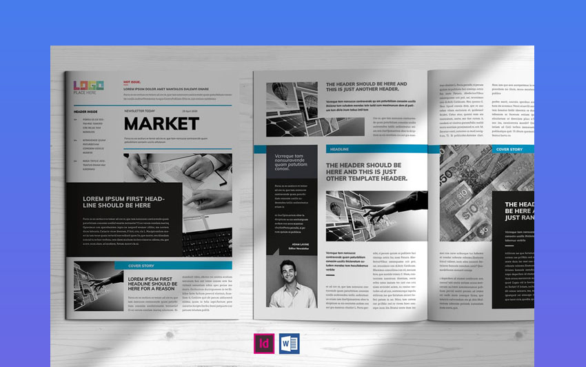 20 Best Free Editable Microsoft Word Newsletter Print Templates For 2020