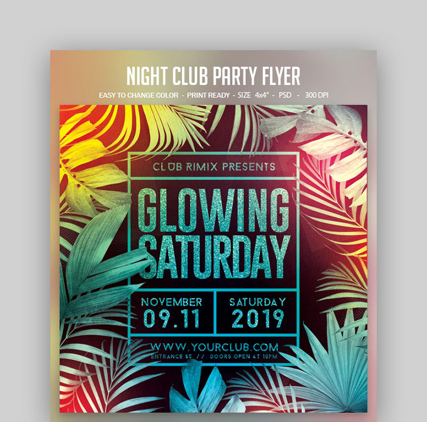 20 Best Free Club Party Flyer Background Template Designs 2021