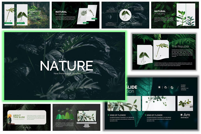 30 Best Free Nature Powerpoint Ppt Templates Spring Summer Fall Winter